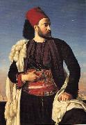 Leon Benouville Portrait of Leconte de Floris in an Egyptian Army Uniform Sweden oil painting artist